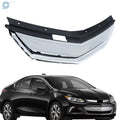Upper Grille for Chevrolet Volt (2016–2019) Silver Plastic