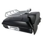 Matte Black Razor Trunk Backrest Solo Mount Rack for Harley Touring (2014–2026)