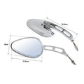 8mm Thread Rear View Mirrors for Harley Touring Sportster Dyna Softail