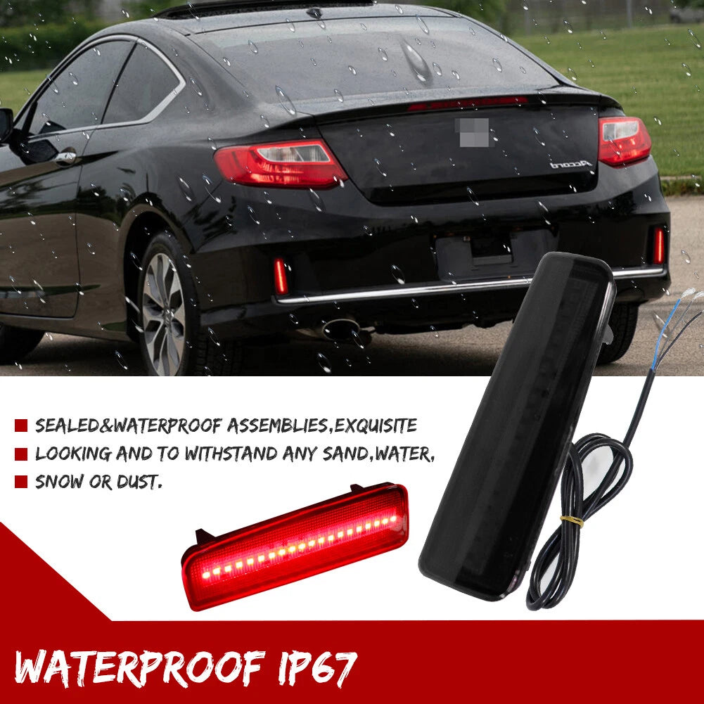 Smoked LED Rear Bumper Reflector for Honda Accord Coupe (2013–2015)
