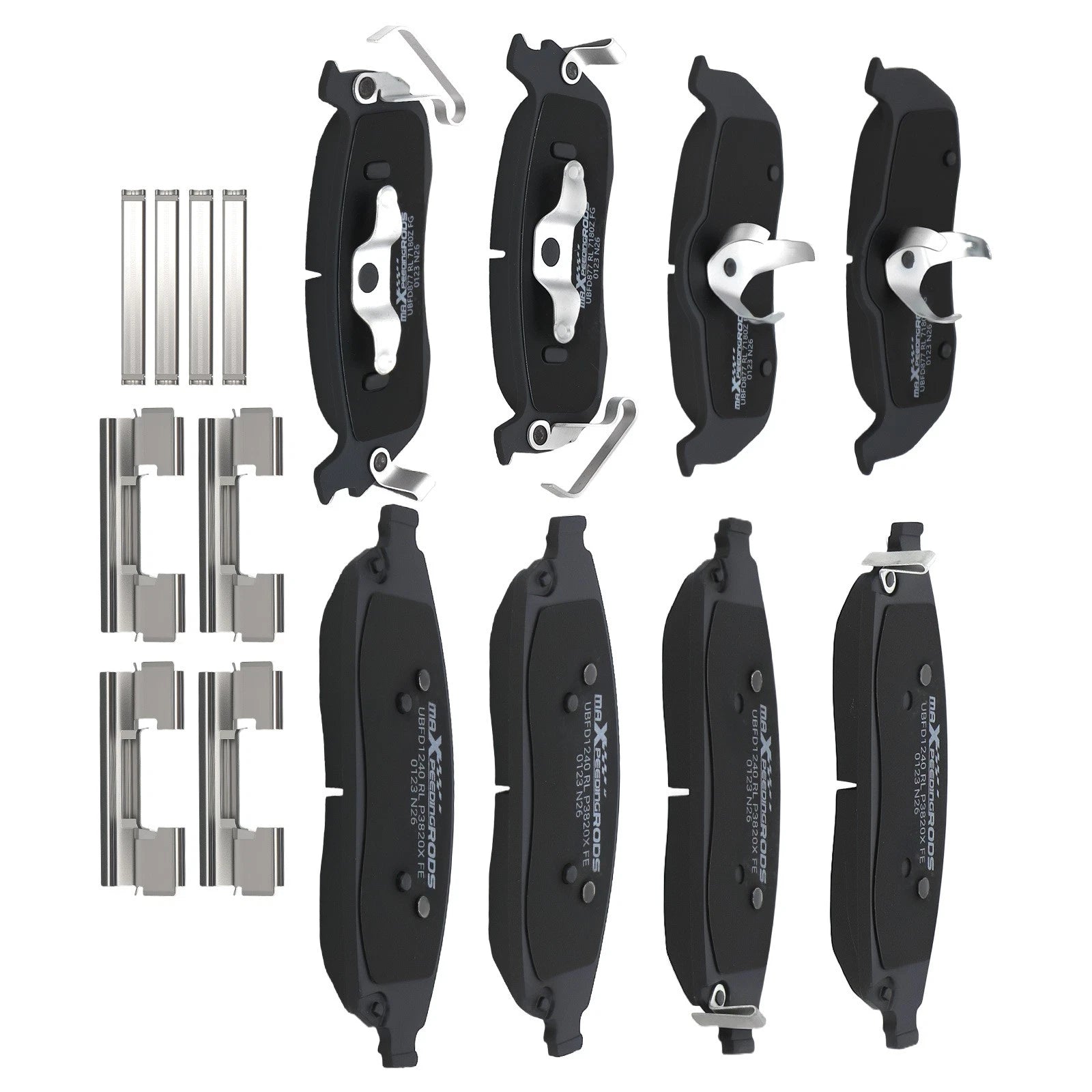 8pcs Brake Pads Set for Jeep Commander (2006–2010)/Grand Cherokee (2005–2010)