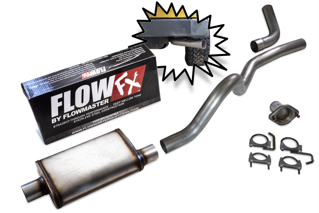 2.5" Aluminized Exhaust Kit for Jeep Wrangler TJ (1997–2000) Flowmaster FlowFX
