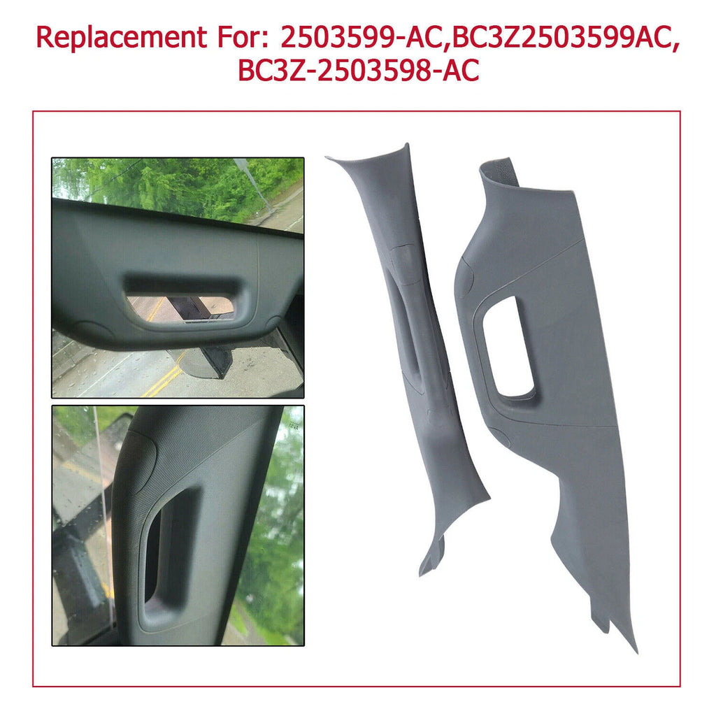Set of 2 A Pillar Handle Trim for Ford F250 F350 F550 (2011–2016)