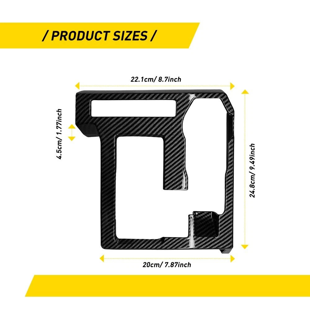 Carbon Fiber Console Gear Shift Panel Cover for Toyota Tacoma (2024â2025)
