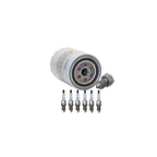 Wix Engine Oil Filter & Denso 6 Platinum Spark Plugs for Audi A6 Quattro