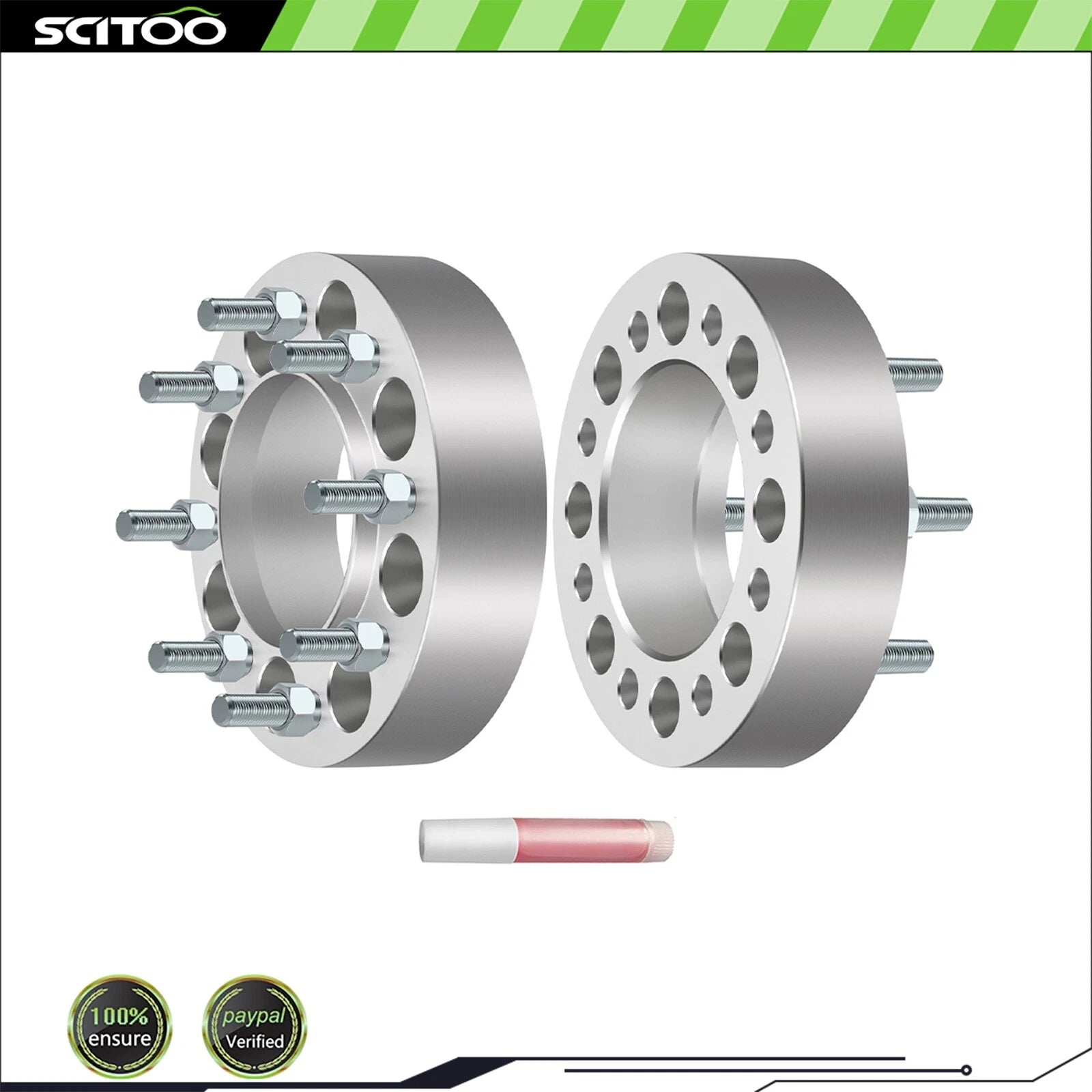 2X 2" Hubcentric Wheel Spacers 8x6.5 9/16"x18 for Dodge Ram 2500 3500 (2010–2023)