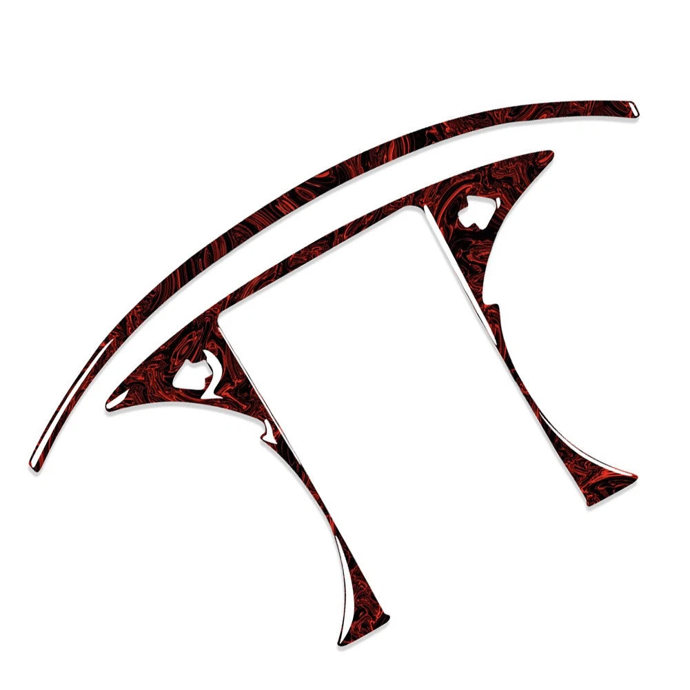 Speedometer Panel Cover Trim for Benz C GLC Class W205 X253 (2015–2021) Fire Red