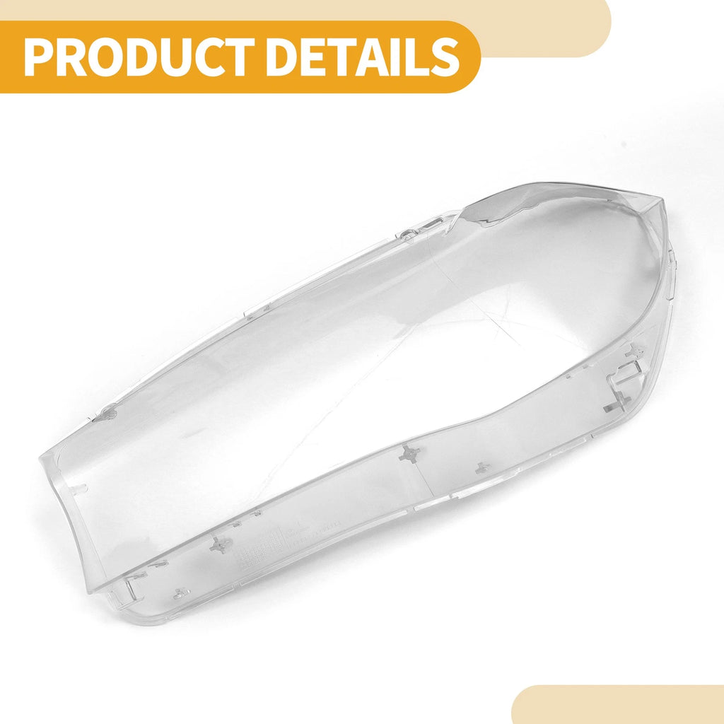 1 Pc Headlight Lens Cover for BMW X5 (2014–2018) No. 63117442647 Clear
