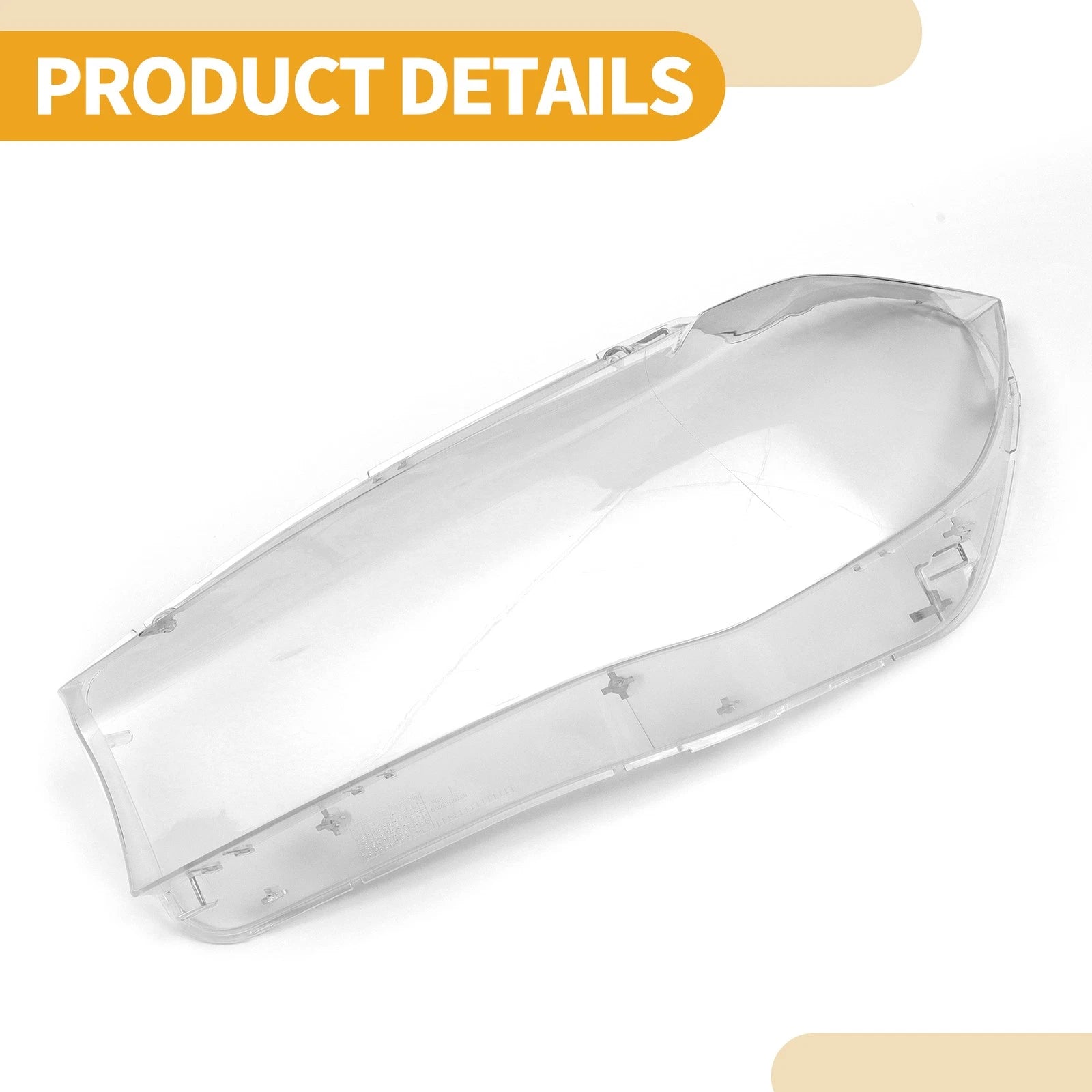 1 Pc Headlight Lens Cover for BMW X5 (2014–2018) No. 63117442647 Clear