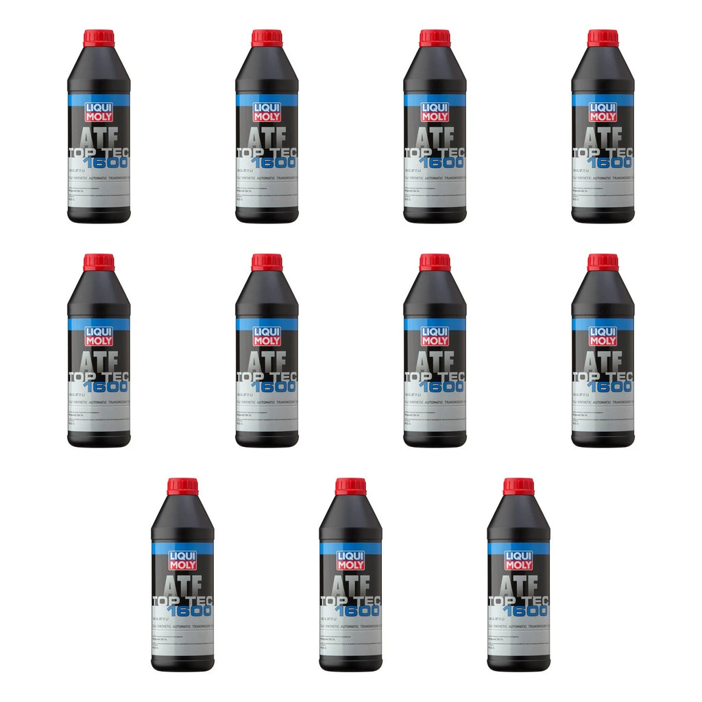 Set of 11 Liqui Moly Top Tec ATF 1600 Automatic Transmission Fluid (1L)