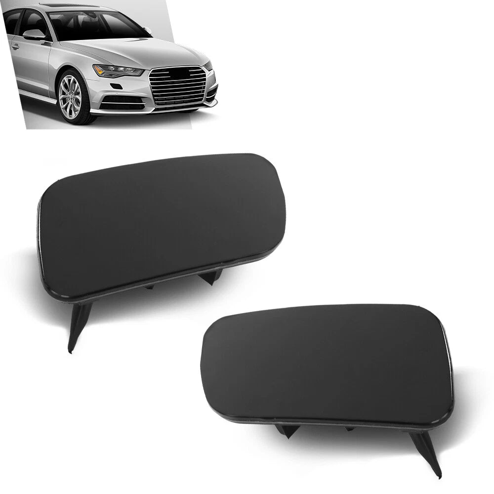 Set of 2 Headlight Washer Cover Caps for Audi A6 C7 (2012–2017)