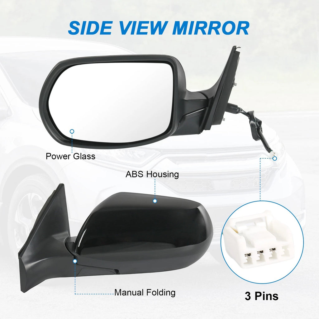 Driver Side Mirror for Honda CR-V (2017-2022) Black