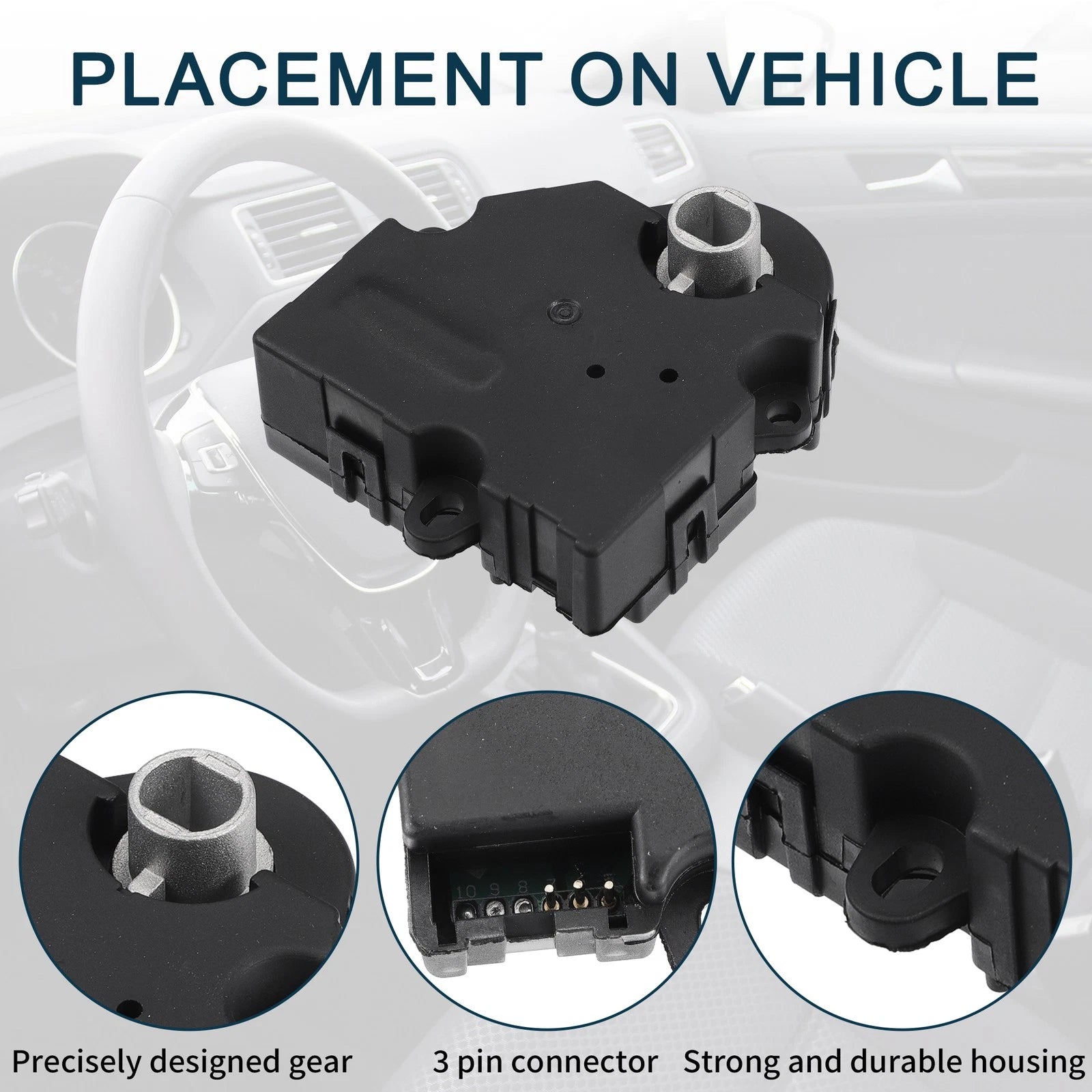 2pcs HVAC Heater Blend Door Control Actuator for Buick Rainier (2004)