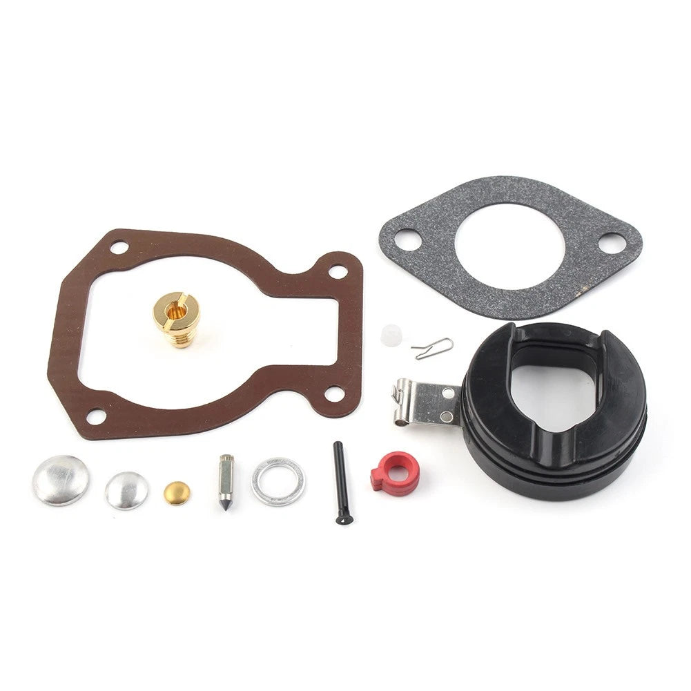 Carburetor Carb Kit w/ Float for Johnson Evinrude 9.9 15 HP (1974–1988) #398452