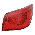 Replacement Passenger Side Outer Tail Light Assembly for 2014-2015 Infiniti Q50