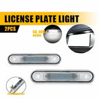 2X LED License Plate Tag Lights for Mercedes-Benz W124 E-Class (1984–1991)