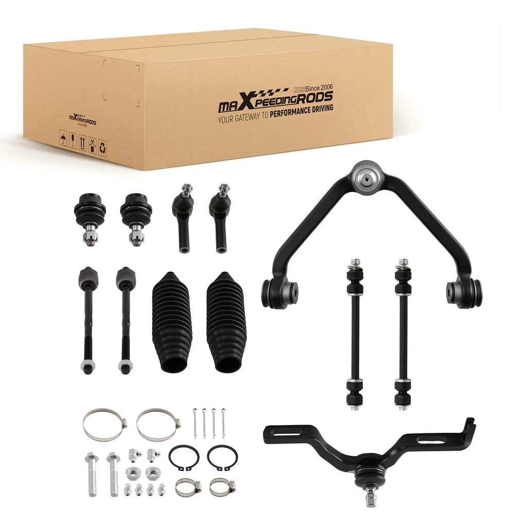 12PC Front Upper Control Arm Ball Joint Tie Rod Kit for Ford Explorer (2001–2005)