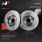 Front Disc Brake Rotors & Ceramic Pads for Jeep Grand Cherokee (2011–2018)