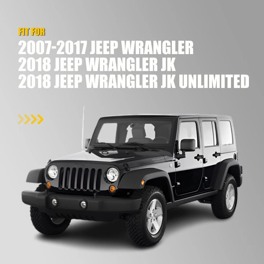 17PCS Hard Top Seal Kit for Jeep Wrangler JK (2007–2018)