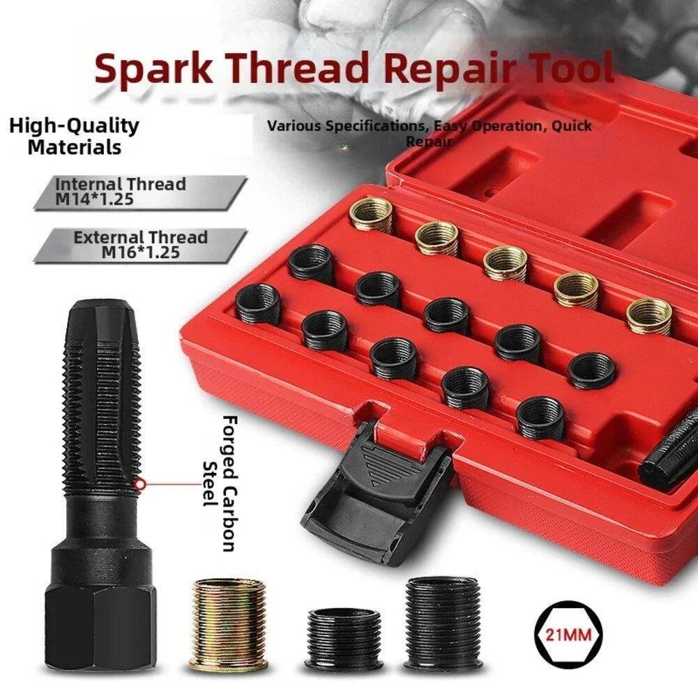 Spark Thread Repair Kit M14x125 for Cars and Lawn Equipment