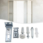 Door Hardware Repair for Bi-Fold Doors (Metal, Nylon, Silver)