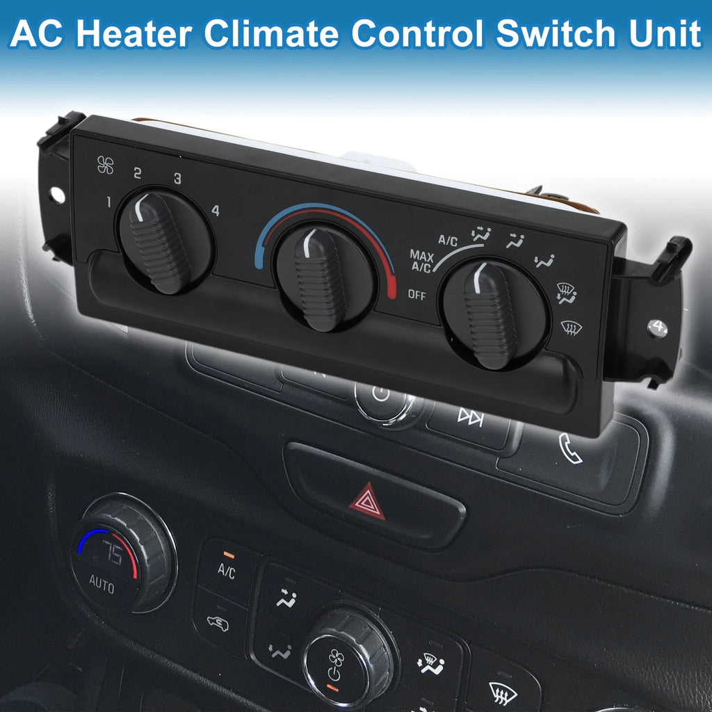 HVAC A/C Heater Climate Control Panel for Chevrolet Blazer, GMC (1998–2004)