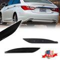 2X Smoked Black Lens Rear Bumper Reflector Lights for Hyundai Sonata (2011–2014)