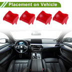Set of 4 Window Switch Bezel Covers for Ford Mustang (2015–2020)