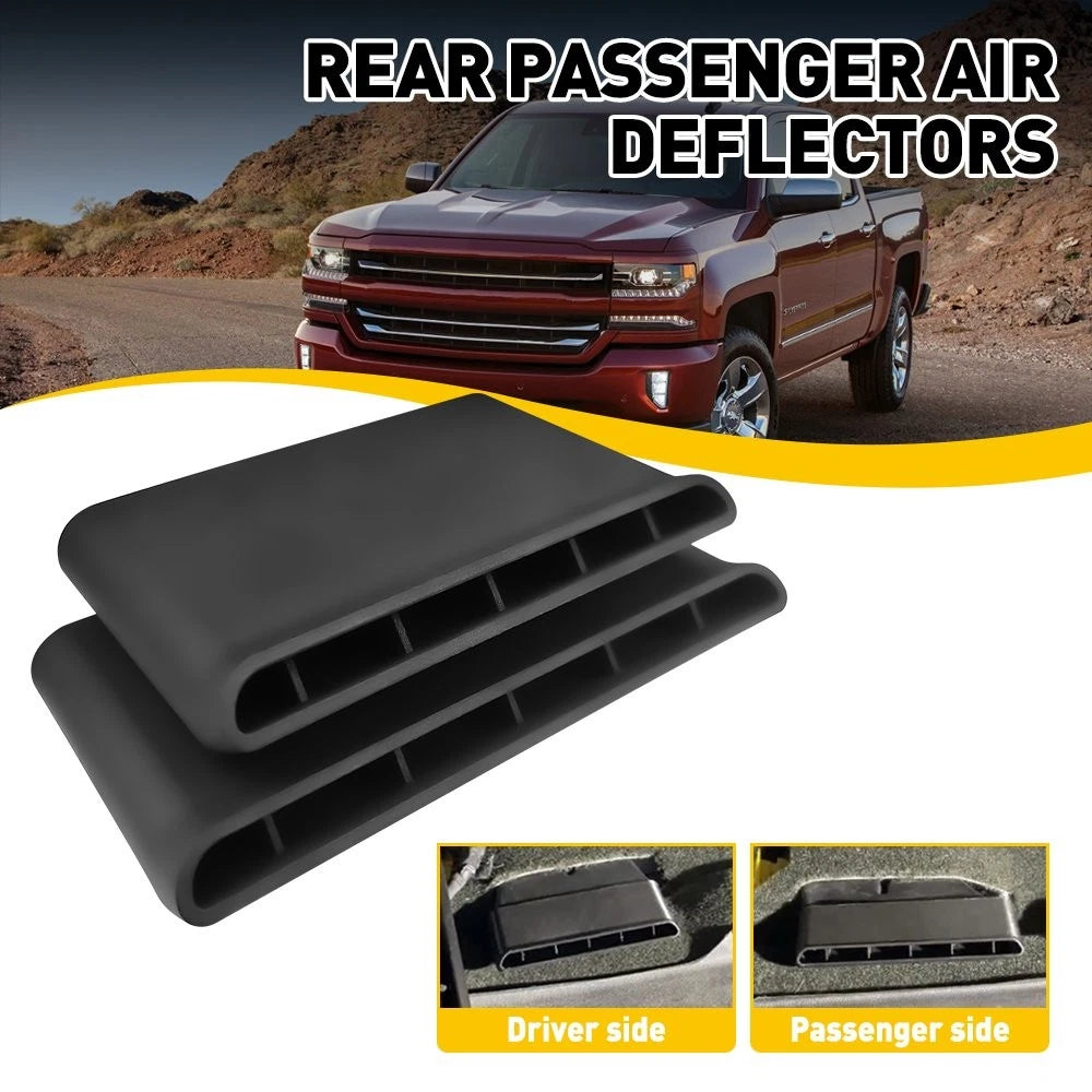 Set of 2 Rear Passenger Air Deflectors for Silverado Sierra (2014–2019)