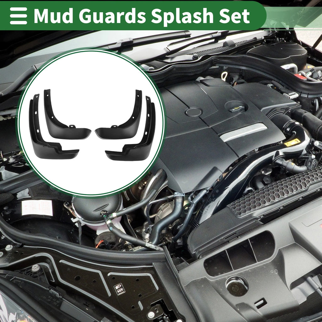 Set of 4 Mud Flaps Splash Guards for Nissan Tiida (2011–2015)