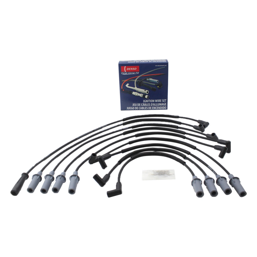 Set of 8 Spark Plug Wires for Dodge B2500 D150 Dakota W150 W350 V8 (1994–2003) Denso 671-8114