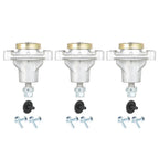 Set of 3 Spindles for Hustler Raptor Limited 36 42 52 Inch Deck