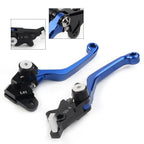 CNC Pivot Brake Clutch Levers Set of 2 for Honda XR250 XR400 (1995–2007) Blue