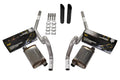 2.5" Dual Exhaust Kit for GM A Body (1964–1972) Stainless Rear Exit Black