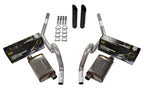 2.5" Dual Exhaust Kit for GM A Body (1964–1972) Stainless Rear Exit Black