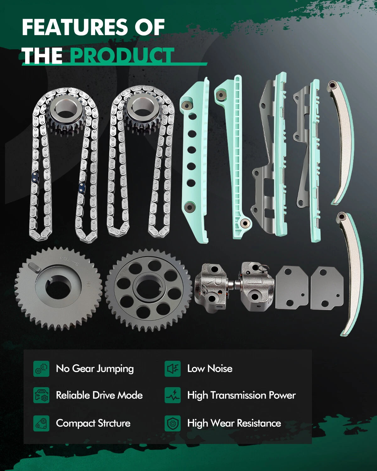 Timing Chain Kit for Ford Crown Victoria F-150 4.6L V8 (1997–2004)
