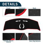 Dash Cover Mat for BMW Mini Cooper Black Red (2014 - 2024)