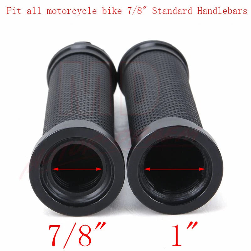 7/8" Handlebar Hand Grips for Universal Motorcycle (Cafe Racer, Dirt Bike)