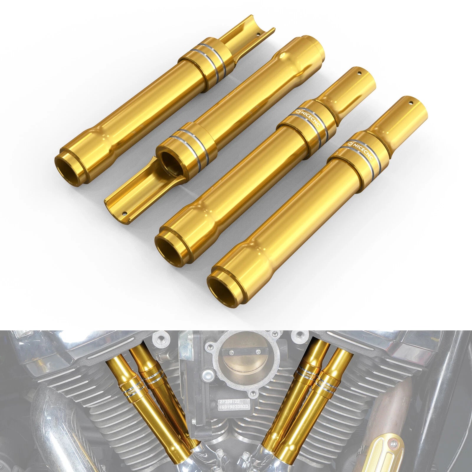 Pushrod Cover Kit for Harley Street Glide FLHX (2017–2024), Electra Glide FLHTP (2017–2018)