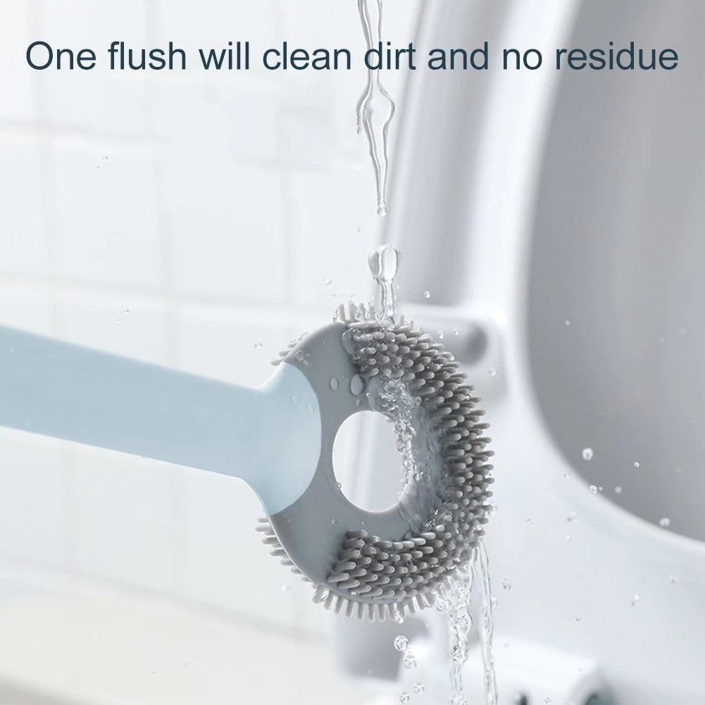 Silicone Toilet Brush for Efficient Cleaning in Hard-to-Reach Corners