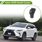 1 Pc Gear Shift Knob Cover for Lexus RX350 (2023–2024) Black Microfiber Leather