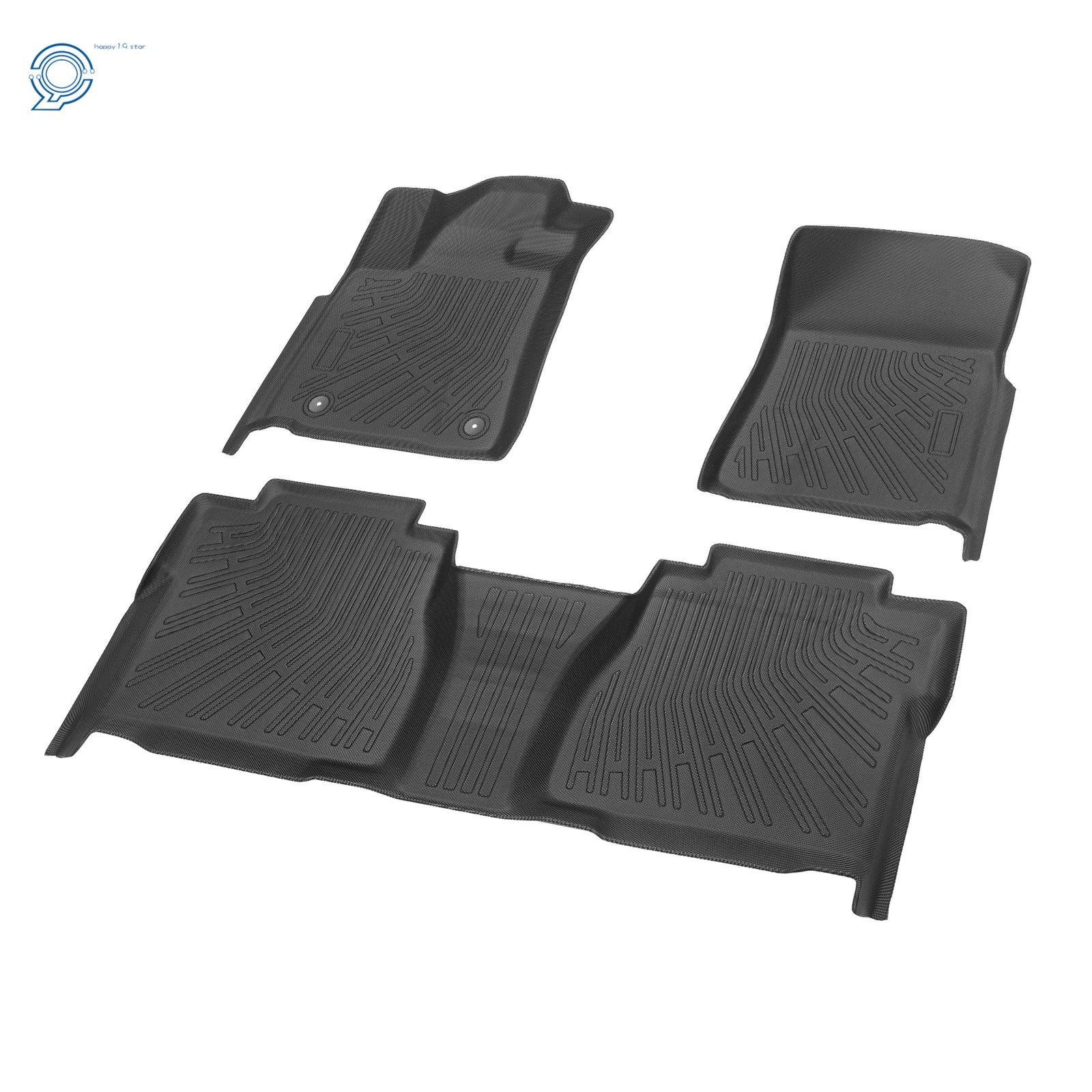 Set of 3 TPE Floor Mats Liners for Toyota Tundra Double Cab/CrewMax (2007–2011)