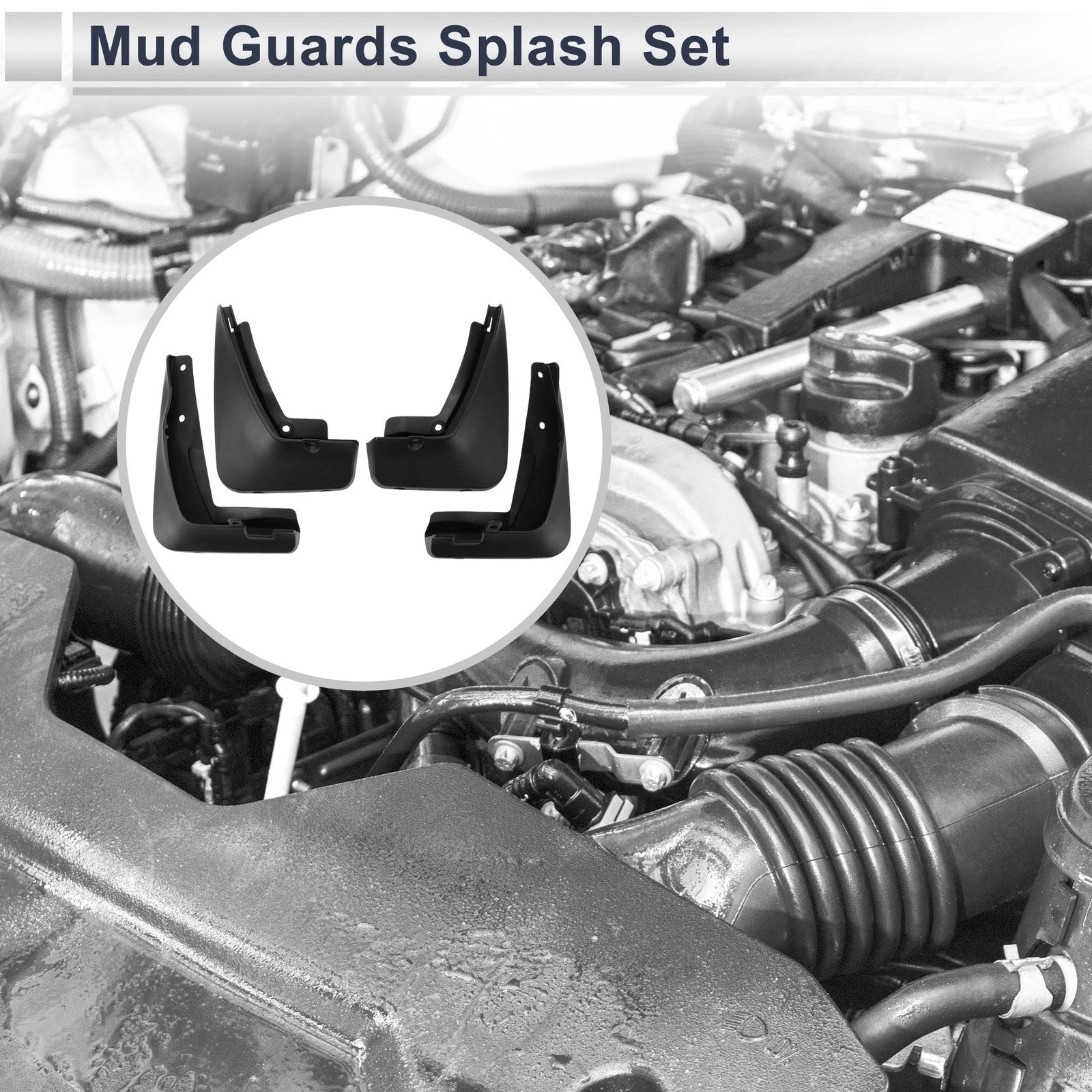 Set of 2 Mud Flaps Splash Guards for BMW 3 Series E46 (1997–2005)