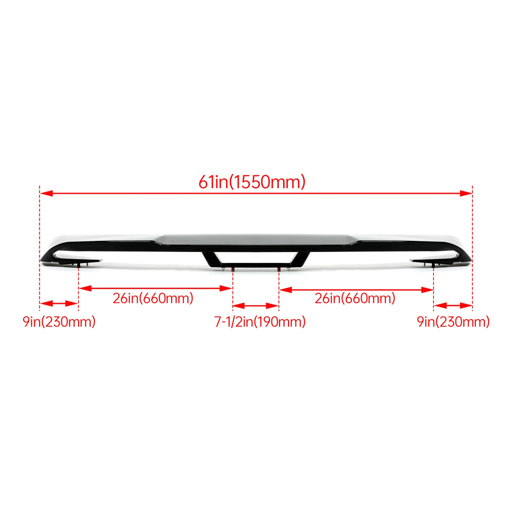 Gloss Black Rear Trunk Spoiler for Ford Mustang S550 (2015-2022)