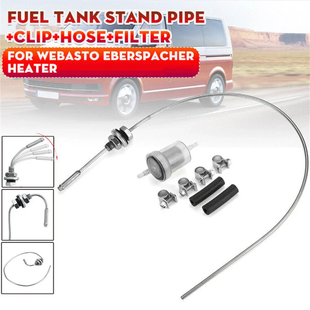 Fuel Tank Standpipe Pickup Clip Hose Tube w/Filter for Parking Heater