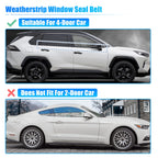 Set of 4 Weatherstrip Window Trim Seal Belts for Honda CR-V (2007–2011)