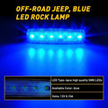 10X Blue LED Rock Lights for Truck Off-Road UTV ATV Boat Car