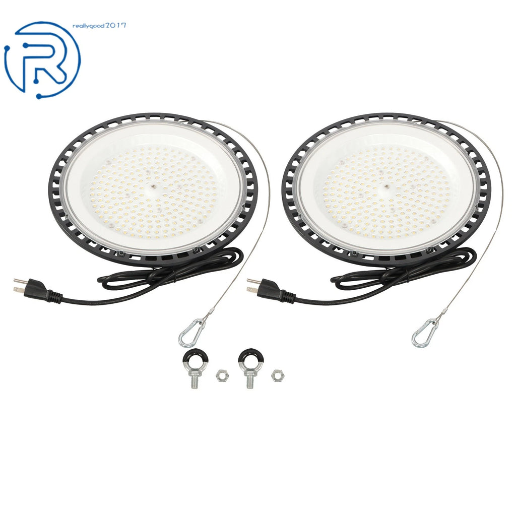 2X 150W LED High Bay Light for Industrial Use (5000K, 18000LM)