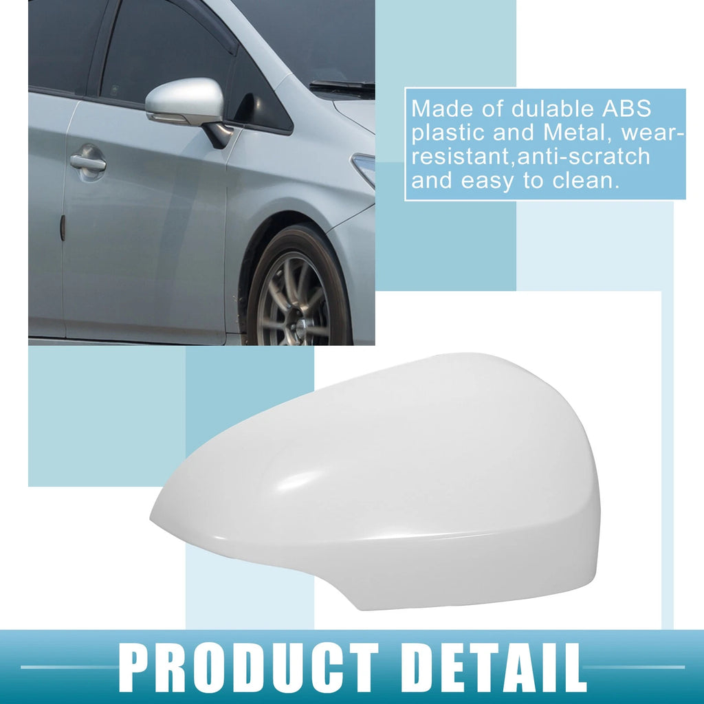 Rearview Mirror Cover for Toyota Prius C (2012–2018) Right Door White