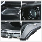 Right Side Headlight Lamp for Ford Flex (2009–2012) Chrome Amber Corner